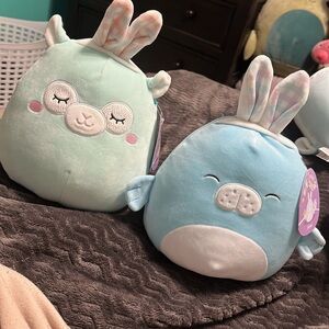 Squishmallow bundle Miley the llama Abel the manatee 8”